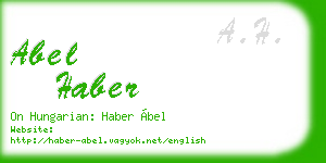 abel haber business card